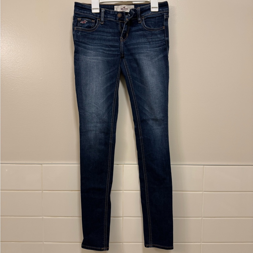 Hollister Dark Blue Stretchy Skinny Jeans